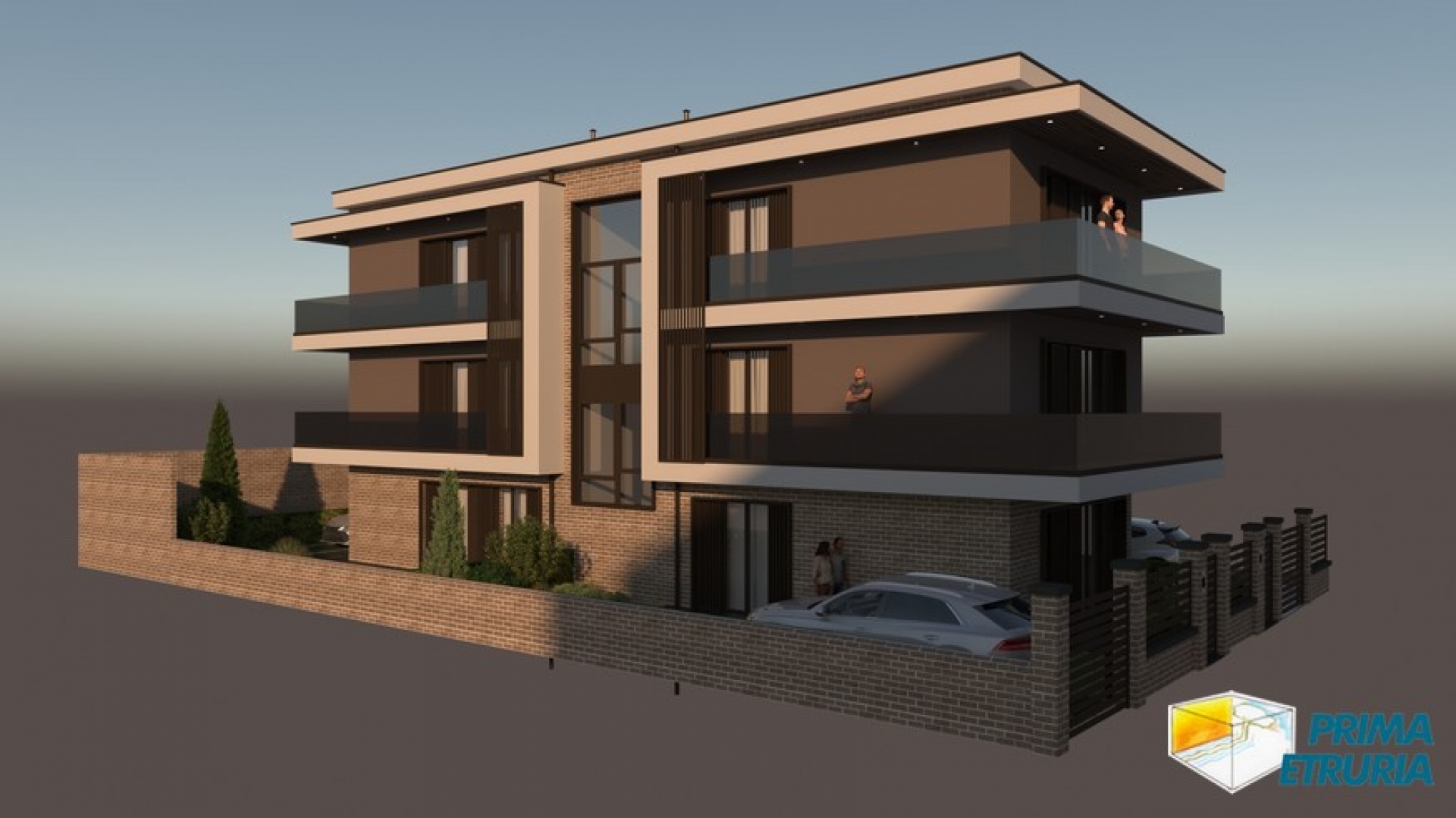 Appartamento al secondo piano con terrazzo in elegante nuova costruzione - Zona Centro -