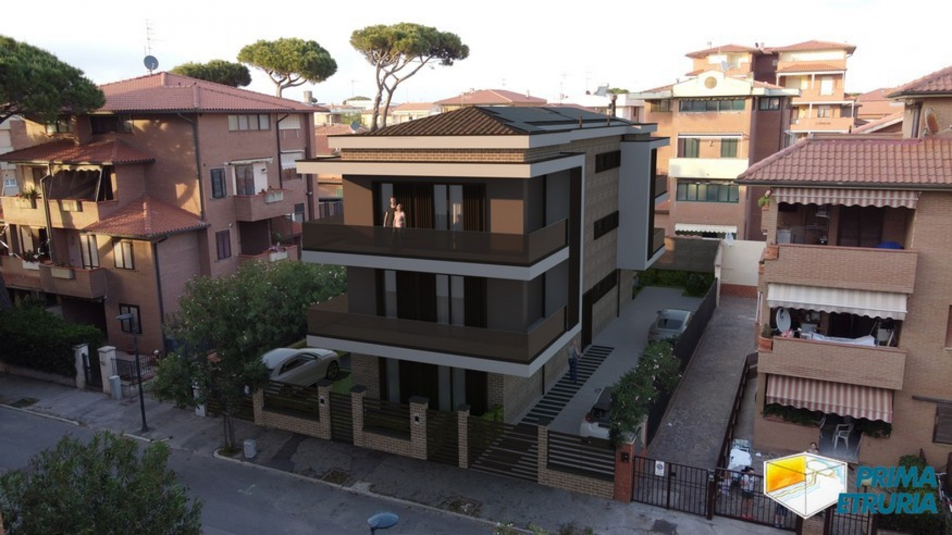 Appartamento al secondo piano con terrazzo in elegante nuova costruzione - Zona Centro -