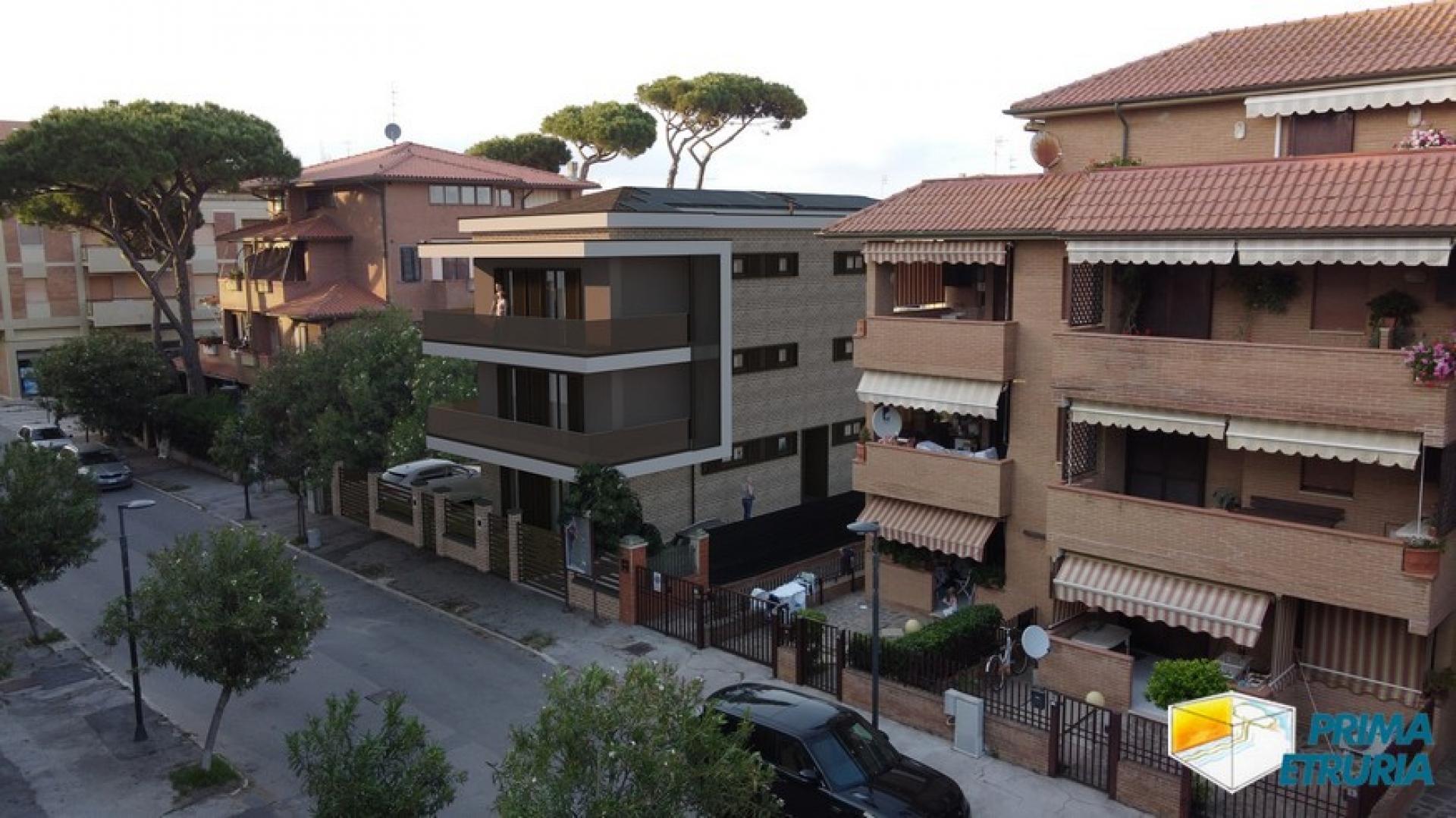 Appartamento al secondo piano con terrazzo in elegante nuova costruzione - Zona Centro -