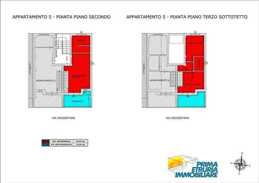 Attico su due livelli con terrazza affacciata sul porto - ZONA CENTRO -